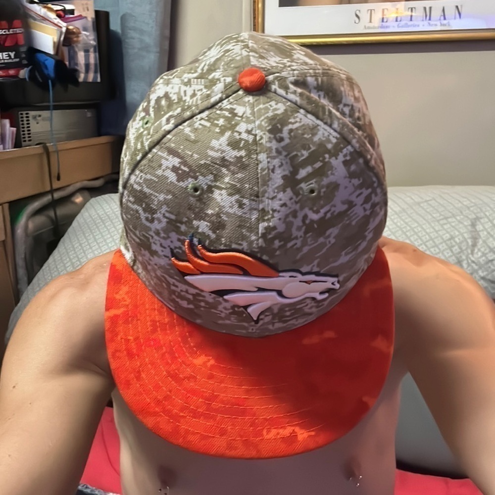 MENS womens denver broncos nfl hat new era new camo support the troops - Picture 2 of 8